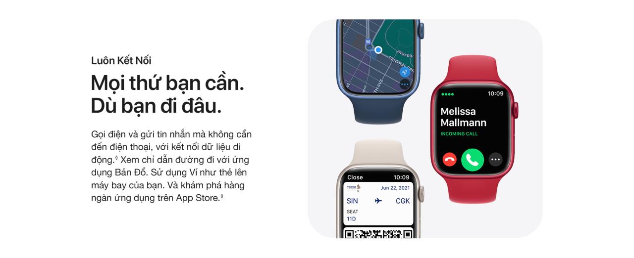 Apple Watch Series 7 LTE 41mm - Luôn kết nối